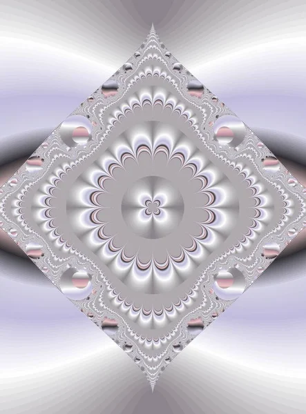 Fractal μοτίβο, λουλούδι, αποκλειστικά γραφικά, δημιουργική αφηρημένη σχεδίαση με fractal γραφικά στοιχεία — Φωτογραφία Αρχείου