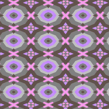 Geometrik dekor, zarif soyut desen, kaleydoskopik grafikler, kusursuz desen.