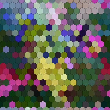 Tasarım için ilginç sanat baskısı, soyut renkli mozaik desen. Kusursuz arkaplan