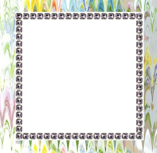 glamorous patterned frame, Bohemian layout
