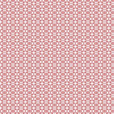 geometrik tarzda modern soyut arkaplan dokusu. Beyaz arkaplanda kırmızı desen, dekoratif duvar kağıdı tasarımı. Kumaş ya da kağıt üzerine yazdırmak için ideal.