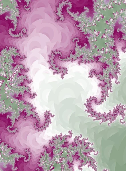 Diseño creativo de un dibujo abstracto con elementos gráficos fractales, deco psicodélico —  Fotos de Stock