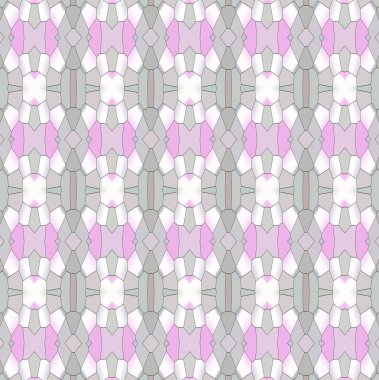 abstract pattern in pink tones with fractal graphic elements, seamless background