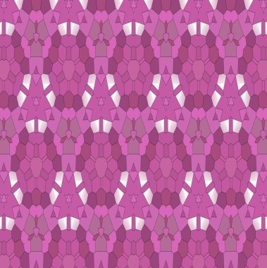 abstract pattern in pink tones with fractal graphic elements, seamless background