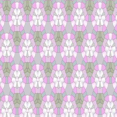 exclusive designs,abstract pattern in pink tones with fractal graphic elements, seamless background