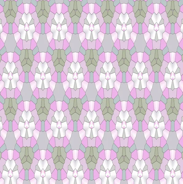 Exclusive designs,abstract pattern in pink tones with fractal graphic elements, seamless background — Foto Stock