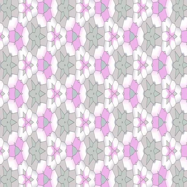 Abstract pattern in pink tones with fractal graphic elements, seamless background — Stock Fotó