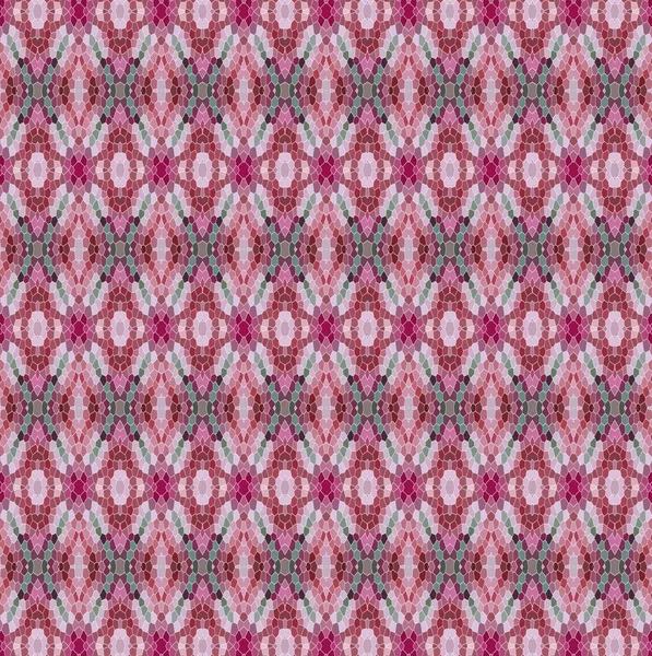 Original textile design,abstract pattern in pink tones with fractal graphic elements, seamless background — Zdjęcie stockowe