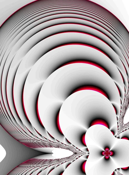 Αφηρημένο σχέδιο με fractal γραφικά στοιχεία, ψυχεδελική διακόσμηση, χρώμα χάλυβα — Φωτογραφία Αρχείου
