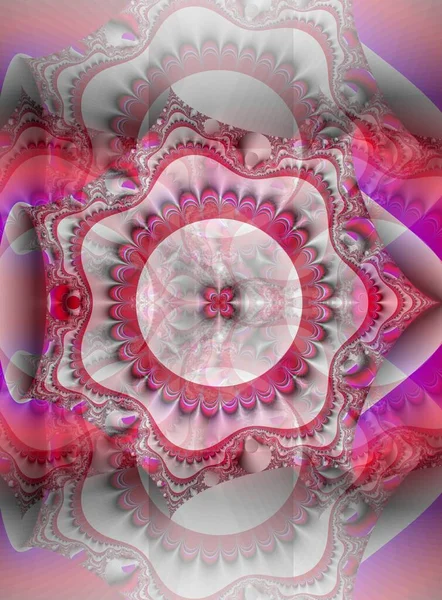 Flor, gráficos exclusivos, padrão abstrato criativo com elementos gráficos fractais — Fotografia de Stock