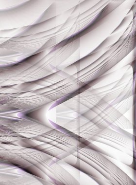 Fraktal grafik elementli çikolata gölgelerinde soyut tasarım, fraktal sanat