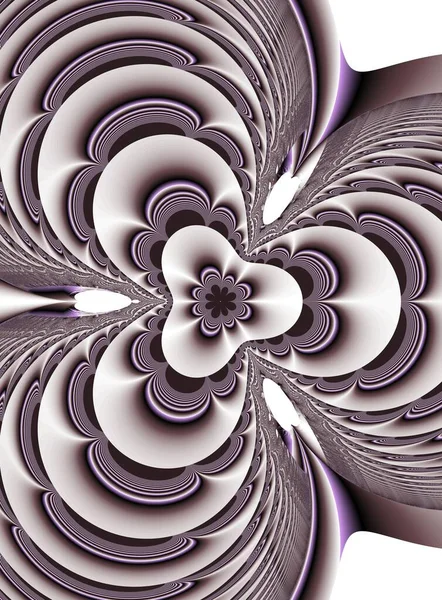 Αφηρημένο σχέδιο σε αποχρώσεις σοκολάτας με fractal γραφικά στοιχεία, fractal τέχνη — Φωτογραφία Αρχείου