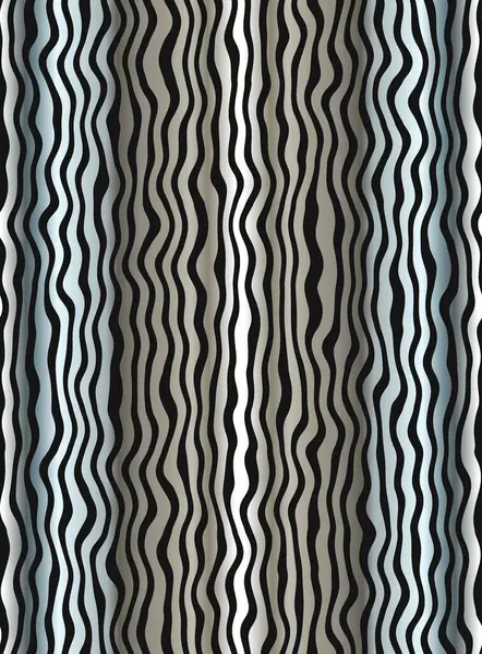 Listras de zebra largas verticais em fundo gradiente cinza, padrão sem costura — Fotografia de Stock