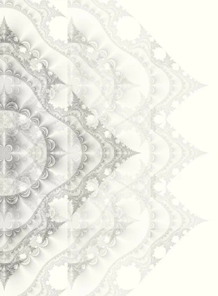 Угловой абстрактный узор в серых тонах, игра черно-белых цветов, рисунок с фрактальными графическими элементами, — стоковое фото