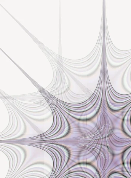 Raios de diferentes formas, jogo de cores, design abstrato em tons de lilás com elementos gráficos fractais, arte fractal — Fotografia de Stock