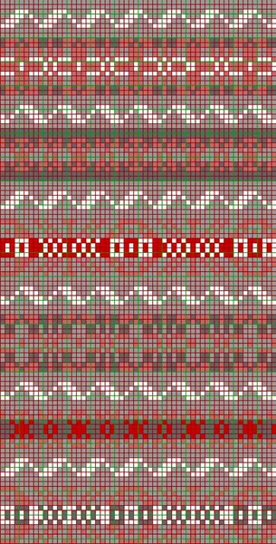 Padrão de repetição de cor geométrica para uso em tricô e bordado — Fotografia de Stock