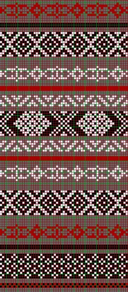 Modèle de répétition géométrique des couleurs pour une utilisation dans le tricot et la broderie — Photo