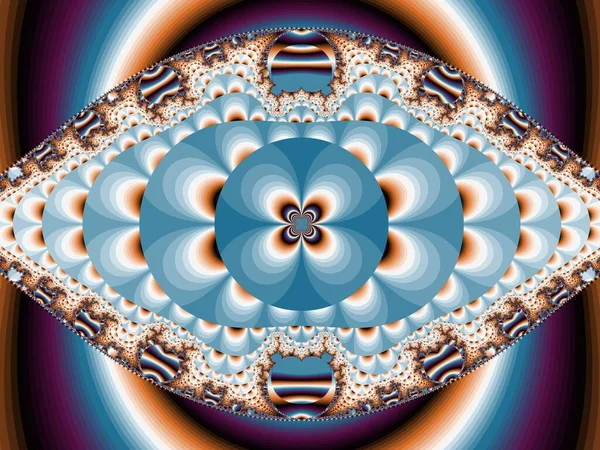 Padrão geométrico abstrato em azul, ilustração de arte computacional gerativa, para design criativo, arte, decoração de casa e entretenimento — Fotografia de Stock