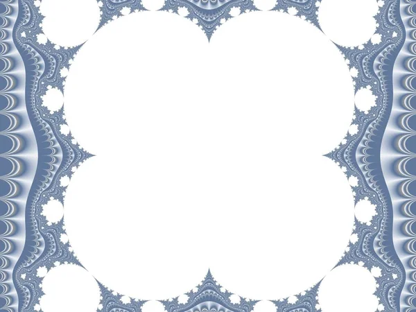 얼어붙은 청색 프랙탈 (frosty light blue fractal), 쓰기 공간을 갖춘 생성적 인 컴퓨터 일러스트, 창조적 인 디자인, 예술, 가정 장식 및 오락을 위한 — 스톡 사진