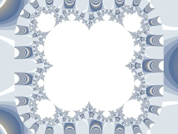 얼어붙은 청색 프랙탈 (frosty light blue fractal), 쓰기 공간을 갖춘 생성적 인 컴퓨터 일러스트, 창조적 인 디자인, 예술, 가정 장식 및 오락을 위한 — 스톡 사진
