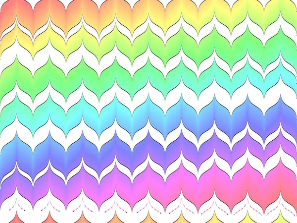 Regenboog zigzag patroon. abstracte achtergrond voor kunstprojecten, ansichtkaarten, zakelijke, traditionele stijlvolle ornament, gemaakt door een computer fractal. — Stockfoto