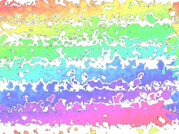 Abstracte kunstprint, een moderne combinatie van alle kleuren van de regenboog. — Stockfoto