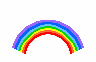 Rainbow.piksel sanat, LGBT haklarının bir sembolü