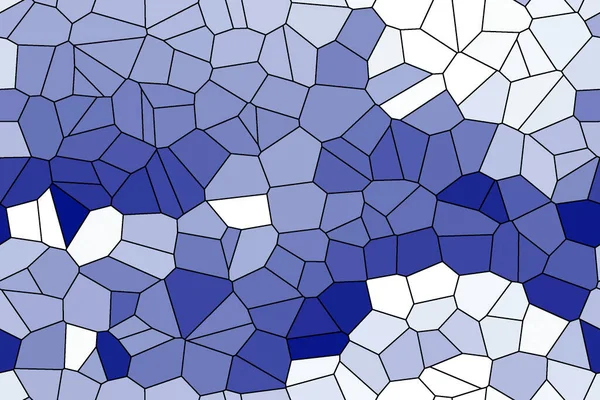 Azul, brilhante mosaico abstrato, padrão sem costura. Para o design e decoração do fundo. Textura infinita. Fragmentos de azulejos cerâmicos. Telhas trencadis quebradas coloridas — Fotografia de Stock