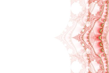 Güzel kenarlı pankart, fraktal saykodelik sanatsal kompozisyon, web sitelerinin modern trend çizimi, animasyon afişler, uygulamalar ve kumaşlar, iş projelerinin tasarımı