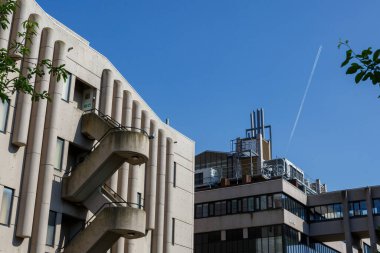 Leeds UK - 15.05.2018: Leeds Üniversitesi Roger Stevens Binası)
