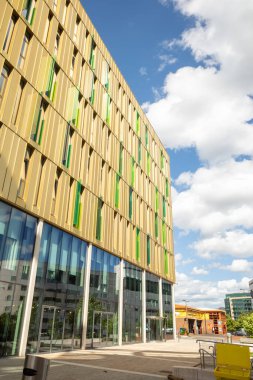 Newcastle on Tyne UK: 2 Ağustos 2020: The Core Building exterior at the Newcastle Helix