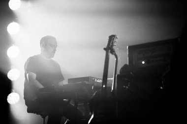 Leeds UK: 24 Kasım 2018 - Mogwai grubu Leeds O2 Akademisi 'nden canlı yayın