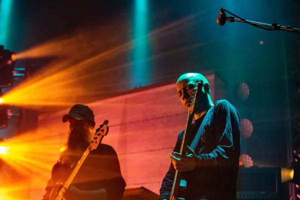 Leeds UK: 24 Kasım 2018 - Mogwai grubu Leeds O2 Akademisi 'nden canlı yayın