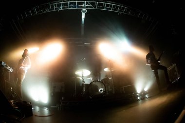 Leeds UK: 15 Mayıs 2018: Rus Halkaları Leeds Stylus 'ta konserde