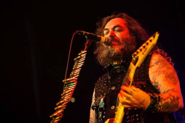 Newcastle UK: 9 Ağustos 2018 - Soulfly Newcastle Riverside 'da konserde