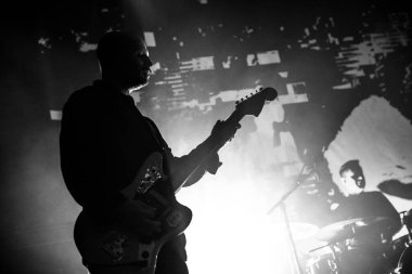 Glasgow İskoçya: 2 Mart 2019: Twilight Sad grubu Glasgow Barrowland 'da konser verdi