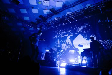 Glasgow İskoçya: 2 Mart 2019: Twilight Sad grubu Glasgow Barrowland 'da konser verdi