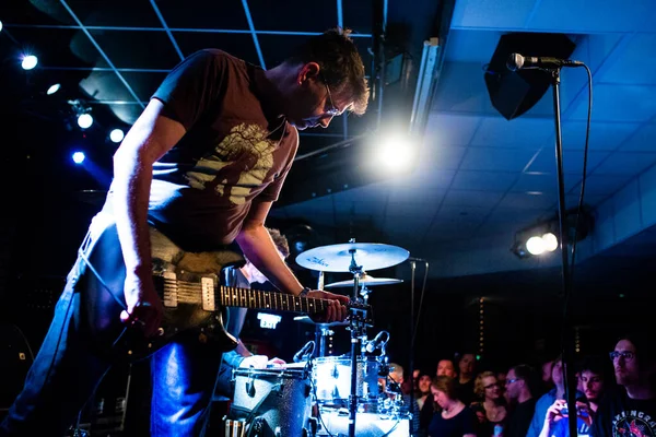 Leeds UK: 29 Mayıs 2016: Kuzey Amerika Shellac 'ı (Steve Albini) Leeds Brudenell Sosyal Kulübü' nde konser verdi