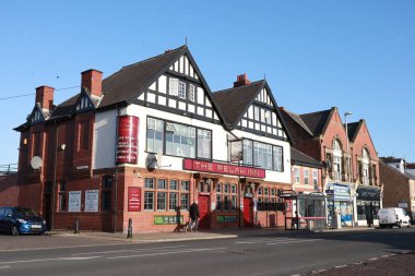 Pelaw Gatehead UK - 8 Ocak 2020: The Pelaw Inn exterior (bir İngiliz barı))
