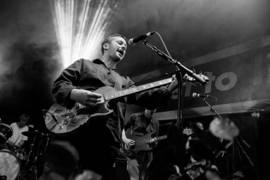 Newcastle on Tyne UK: 6 Mayıs 2018: British Sea Power Hit The North Music Festival May 2018