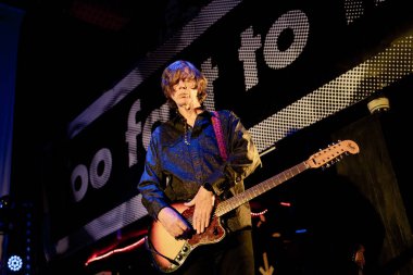 Newcastle UK - 14 Ekim 2019: Thurston Moore Grubu Newcastle Riverside 'da konser verdi