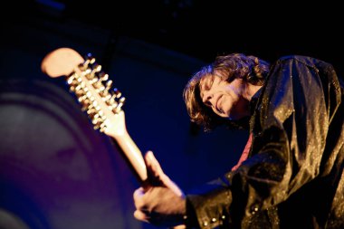 Newcastle UK - 14 Ekim 2019: Thurston Moore Grubu Newcastle Riverside 'da konser verdi