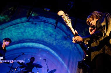 Newcastle UK - 14 Ekim 2019: Thurston Moore Grubu Newcastle Riverside 'da konser verdi