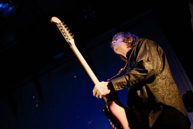 Newcastle UK - 14 Ekim 2019: Thurston Moore Grubu Newcastle Riverside 'da konser verdi