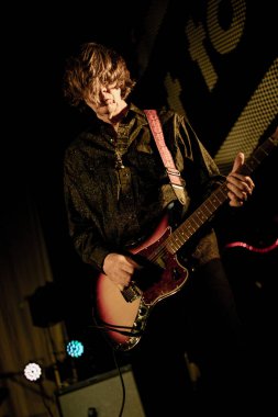 Newcastle UK - 14 Ekim 2019: Thurston Moore Grubu Newcastle Riverside 'da konser verdi