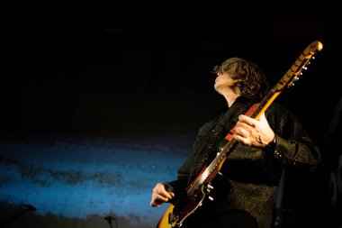 Newcastle UK - 14 Ekim 2019: Thurston Moore Grubu Newcastle Riverside 'da konser verdi