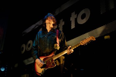 Newcastle UK - 14 Ekim 2019: Thurston Moore Grubu Newcastle Riverside 'da konser verdi