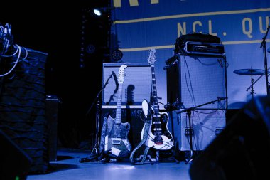 Newcastle UK - 14 Ekim 2019: Thurston Moore Grubu Newcastle Riverside 'da konser verdi