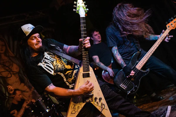 Newcastle on Tyne UK: 14.02.2015: Mikey Doling and John Fahnestock perfom show at The Cluny