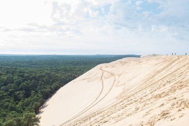dune du pilat 'ın panoramik görünümü, Fransa